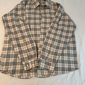 Men Burberry Button Up XL (17.5 Neck)
